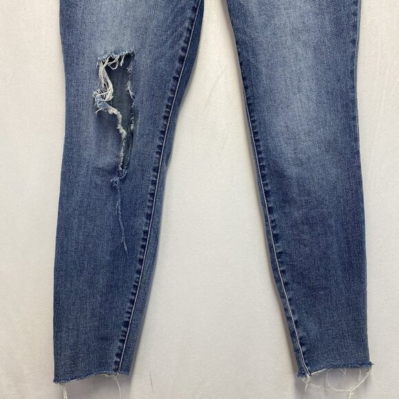 KUT from the Kloth Carlo Ankle Skinny Button Fly Jeans Women 10 Mid-Rise Stretch - Picture 13 of 16